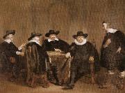 Thomas De Keyser The Burgomasters of Amsterdam Gathered fro the Arrival of Queen Marie des Medicis of France oil painting